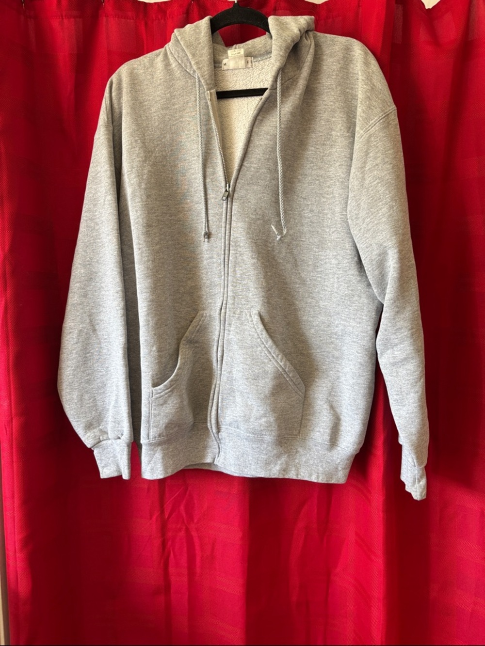 Soffe Gray Full-Zip Hooded Sweatshirt